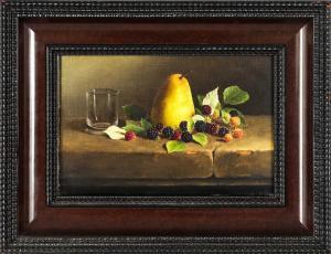 DANEIS Jean Marc 1944,Nature morte aux fruits sur un entablemen,Cannes encheres, Appay-Debussy 2023-10-13