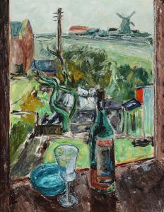 DANER JENSEN Helge 1899-1986,Still life in a windowsill with view,1933,Bruun Rasmussen DK 2024-01-09