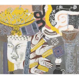 DANG XUAN HOA 1959,STILL LIFE WITH MUDRAS,New Art Est-Ouest Auctions JP 2024-02-23