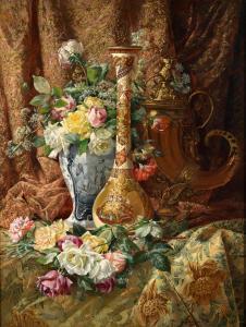 DANGON Victor 1845-1899,Large Decorative Still Life with Ornaments,1898,Palais Dorotheum 2015-04-23
