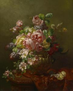 DANGON Victor 1845-1899,Still Life with Roses,Palais Dorotheum AT 2010-12-06