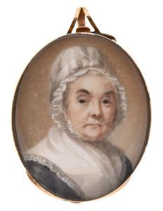 DANIEL Abraham,Portrait of a Lady in a white mob cap tied with a ,Mellors & Kirk 2021-09-29