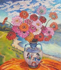 daniel albina 1963,Vase of flowers,Matsa IL 2017-03-07