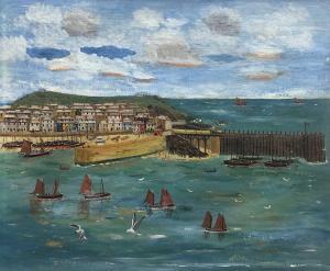 DANIEL E 1800-1800,View to St. Ives with the short-lived wooden pier,David Lay GB 2020-09-17