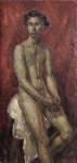 DANIEL HERBERT REEVE Reginald 1908-1999,Portrait ofa nude man thought to be Quen,Canterbury Auction 2011-02-08