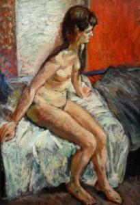DANIEL HERBERT REEVE Reginald 1908-1999,Study of a female nude,Rosebery's GB 2009-12-08