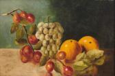 DANIEL Kate 1928,Früchtestilleben mit Orangen, Traubenrebe und Pflaumenast,Zeller DE 2009-12-03