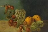 DANIEL Kate 1928,Früchtestilleben mit Orangen, Traubenrebe und Pflaumenast,Zeller DE 2007-12-06