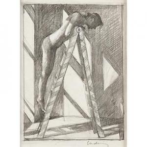 DANIEL Ludwig 1959,Study for Woman on a Ladder,1997,Rago Arts and Auction Center US 2019-05-04