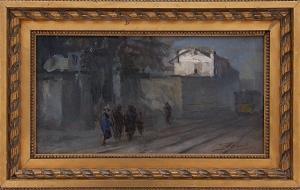 DANIELI FRANCESCO 1852-1922,L'attesa del tram,Casa d'Aste Santa Giulia IT 2020-06-27