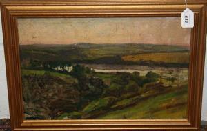 DANIELL Frank 1889-1921,Extensive landscape with river,Reeman Dansie GB 2009-09-29