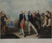 DANIELL James 1780-1820,Admiral de Winter Resigning his Sword to Admiral D,1799,Mallams 2019-02-27