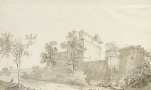 DANIELL Thomas # William,View of the Palace at Rohtas in Bihar,Christie's GB 2001-09-27