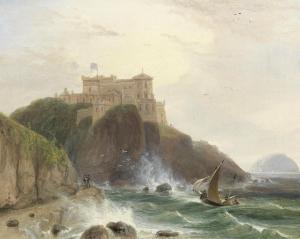 DANIELL William 1769-1837,A View of Culzean Castle on the Ayrshire Coast,Bonhams GB 2015-04-15