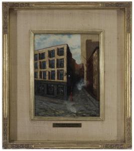 DANIELL William Swift 1865-1933,Platte and Gold Street, New York City,Brunk Auctions US 2013-05-11