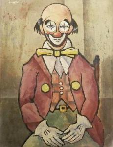 DANIELLS ANTONY 1900-1900,Portrait of a clown,Rosebery's GB 2013-02-09