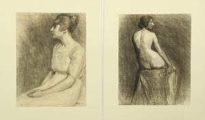 DANIELS ELIZABETH 1896-1981,Nude Model Studies,Clars Auction Gallery US 2019-06-16