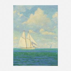 DANIELS Fred H 1872,On Vineyard Sound,1933,Rago Arts and Auction Center US 2021-08-19