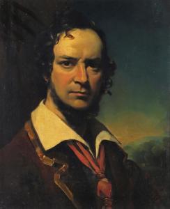 DANIELS William 1813-1880,Self portrait as a brigand,1850,Woolley & Wallis GB 2016-03-16