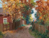 DANIELSON Carl Johan 1866-1945,PARK ALLEY IN VAASA,1925,Bukowskis SE 2010-10-06