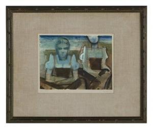 DANIOTH Heinrich 1896-1953,Abend-Hock,New Orleans Auction US 2020-05-01
