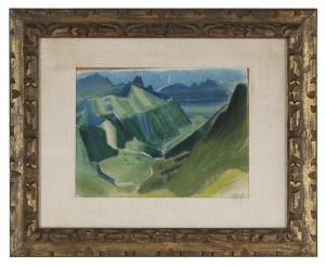 DANIOTH Heinrich 1896-1953,Mountainous Landscape,New Orleans Auction US 2019-12-07
