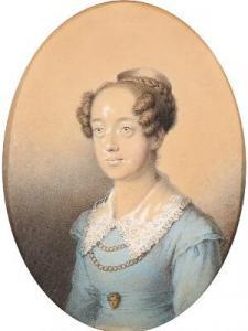 DANISH SCHOOL,Miniature portrait of Leonore Sophie Frederikk,19th century,Bruun Rasmussen 2019-06-24