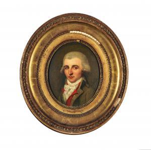 DANLOUX Henri Pierre 1753-1809,Portrait de Cammille Desmoulins,Cornette de Saint Cyr FR 2024-04-16