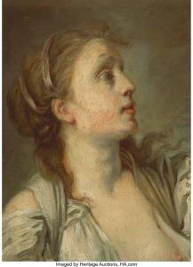 DANLOUX Henri Pierre 1753-1809,Portrait of a woman,Heritage US 2023-12-07