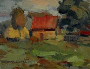 DANNE Karlis 1909-1939,The landscape study,Antonija LV 2008-11-04