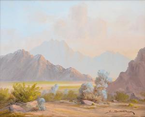 DANNER Vance Weller 1920-1992,Southwest Desert Landscape,Burchard US 2017-07-23