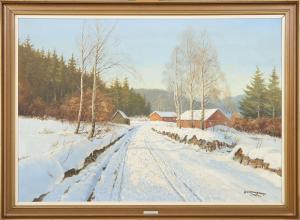 DANNERFJORD Willy Alexander 1904-1961,Winter landscape,Bruun Rasmussen DK 2007-10-30