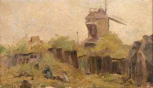 DANNET Henry 1886-1946,Le moulin à Montmartre et le maquis,Massol FR 2014-08-17