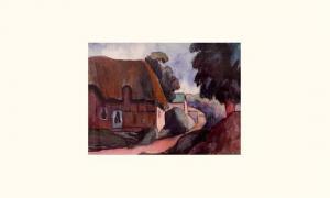 DANNET Henry 1886-1946,«Les maisons du village»,Salles de ventes Pillet FR 2006-04-09