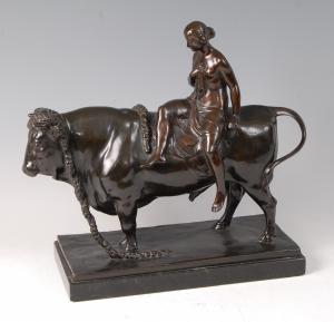 DANNHAUSER Johan Eduard 1869-1925,Europa and the bull,Lacy Scott & Knight GB 2018-06-16