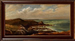 DANTAN Edouard Joseph 1848-1897,Vue de la côte, environs de Villerville,1879,Osenat FR 2023-11-26