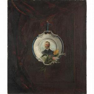 DANTON JR Ferdinand 1877-1912,Portrait Plate,1894,Leland Little US 2014-12-06