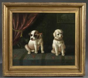DANTON JR Ferdinand 1877-1912,Puppies,1904,Quinn & Farmer US 2018-09-15