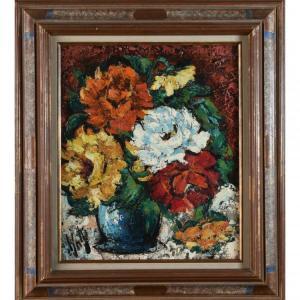 DANTY Henry 1910-1998,Vase de fleurs,Herbette FR 2018-11-25