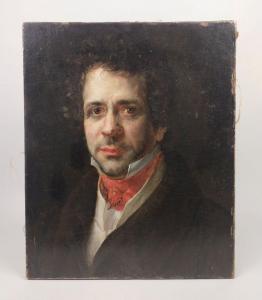 DANVIN Victor Marie Felix 1802-1842,Portrait du peintre Loisel,Morand FR 2023-10-31
