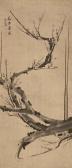 DAO Wang 1600-1700,PLUM BLOSSOMS IN INK,Christie's GB 2004-10-31