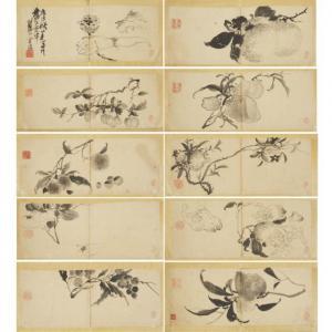 DAOFU Chen 1483-1544,An Album of Ten Paintings of Fruits,Waddington's CA 2022-06-09