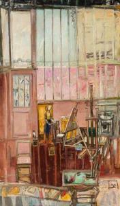 DAOUR JEANNE,L'atelier du peintre,1951,Millon & Associés FR 2020-07-08