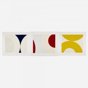 DAPHNIS Nassos 1914-2010,Untitled (Blue); Untitled (Yellow); Untitled,1976,Toomey & Co. Auctioneers 2023-11-16