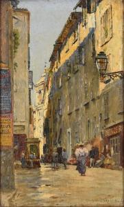 DARASSE Georges Paul 1855-1904,Le vieux Nice, la rue près de la mercerie,1896,Ruellan FR 2018-10-20