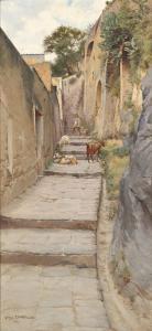 DARASSE Georges Paul 1855-1904,Little southern alley,Palais Dorotheum AT 2014-03-11
