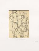 DARBEFEUILLE Victor Sacha 1800-1900,Figure Sketches I and II,Clars Auction Gallery US 2011-01-09