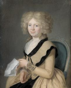 DARBES Joseph Friedrich A. 1747-1810,Porträt der Juliane Gottliebe Elisabeth Beche,Galerie Bassenge 2016-11-25