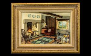 DARBISHIRE Stephen J. 1940,Spring Cottage Interior,Gerrards GB 2021-07-08