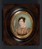 DARBOIS PIERRE PAUL 1785-1861,Portrait de jeune femme en buste vers la gauche p,Binoche et Giquello 2016-11-30